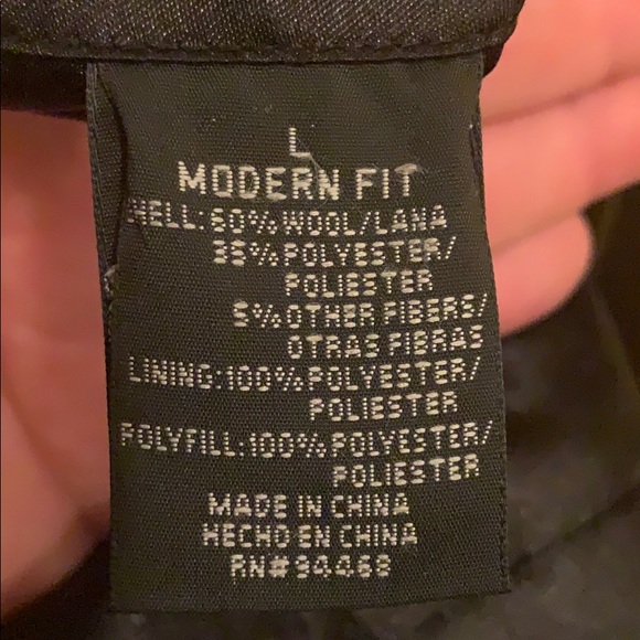 J.Farrar men’s modern fit BlackWool Blend overcoat - Picture 12 of 13